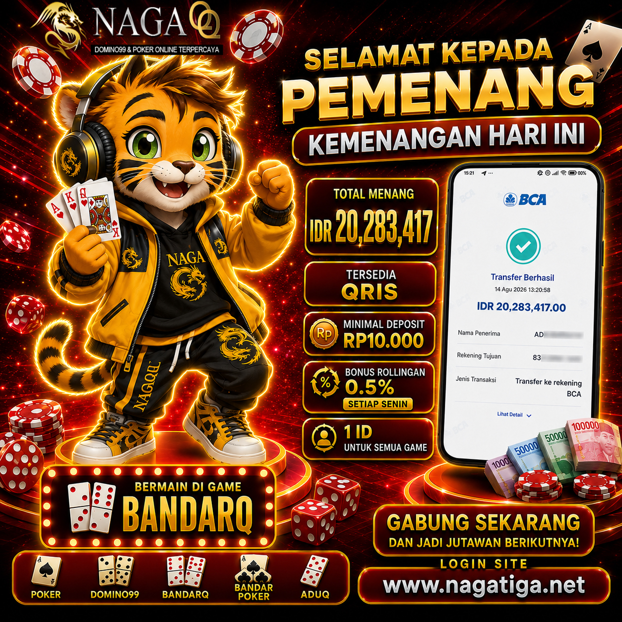 SELAMAT KEMENANGAN DI GAME ADUQ